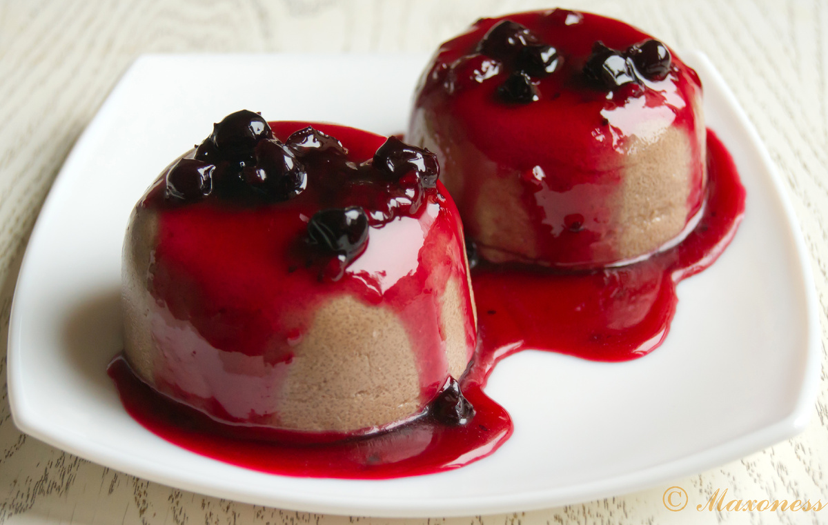 Шоколадный пудинг из манной крупы