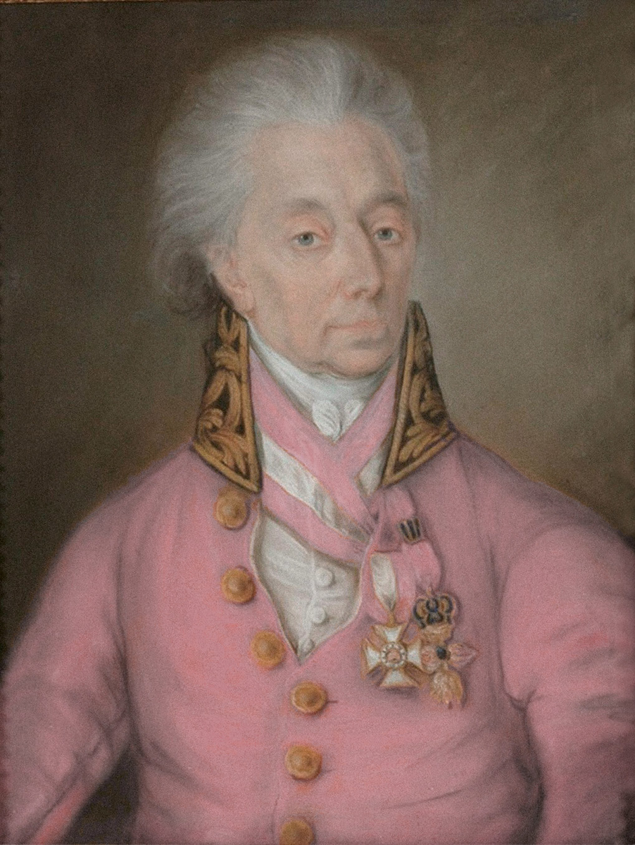 Розовый принц
Маршал Священной Римской империи Шарль Жозеф де Линь (1735-1814) получил прозвище "Розовый принц" из-за розовой ливреи, выделявшей его среди других князей. Этот выдающийся военный, дипломат, писатель и мемуарист, ценитель искусства и дамский угодник, покорял сердца современников своим изяществом, остроумием и блестящим общением на протяжении более полувека.
После Йозефа Крейцингера, Шарля Жозефа де Линя, 1807.