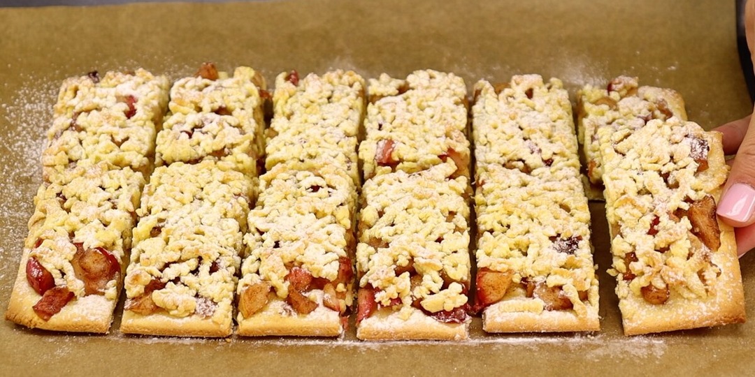 Пеку песочное печенье с яблоками, а ещё вкусно с тыквой или сливами