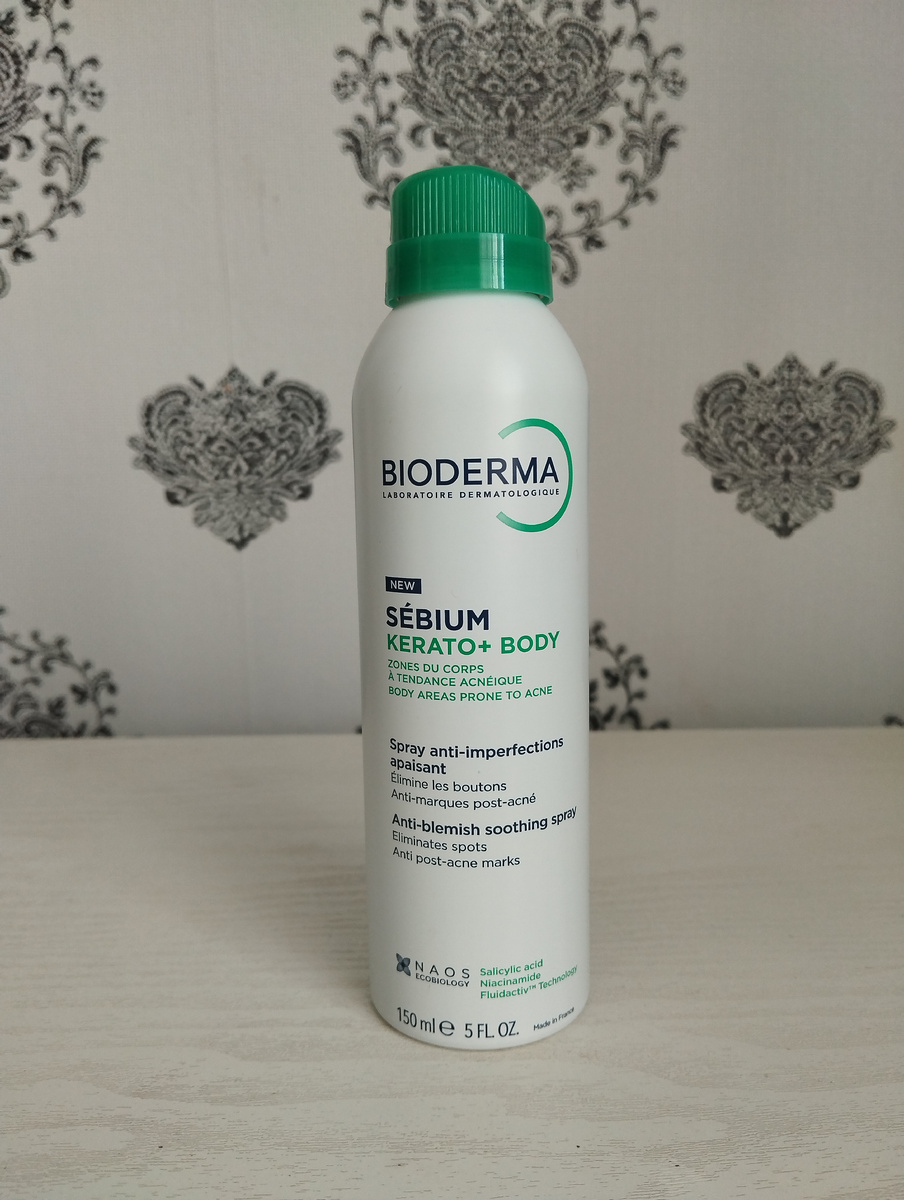 Спрей для тела против несовершенств Bioderma Kerato+ Body.