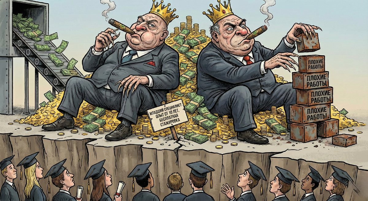 Буквальная иллюстрация рынка труда на сегодняшний день