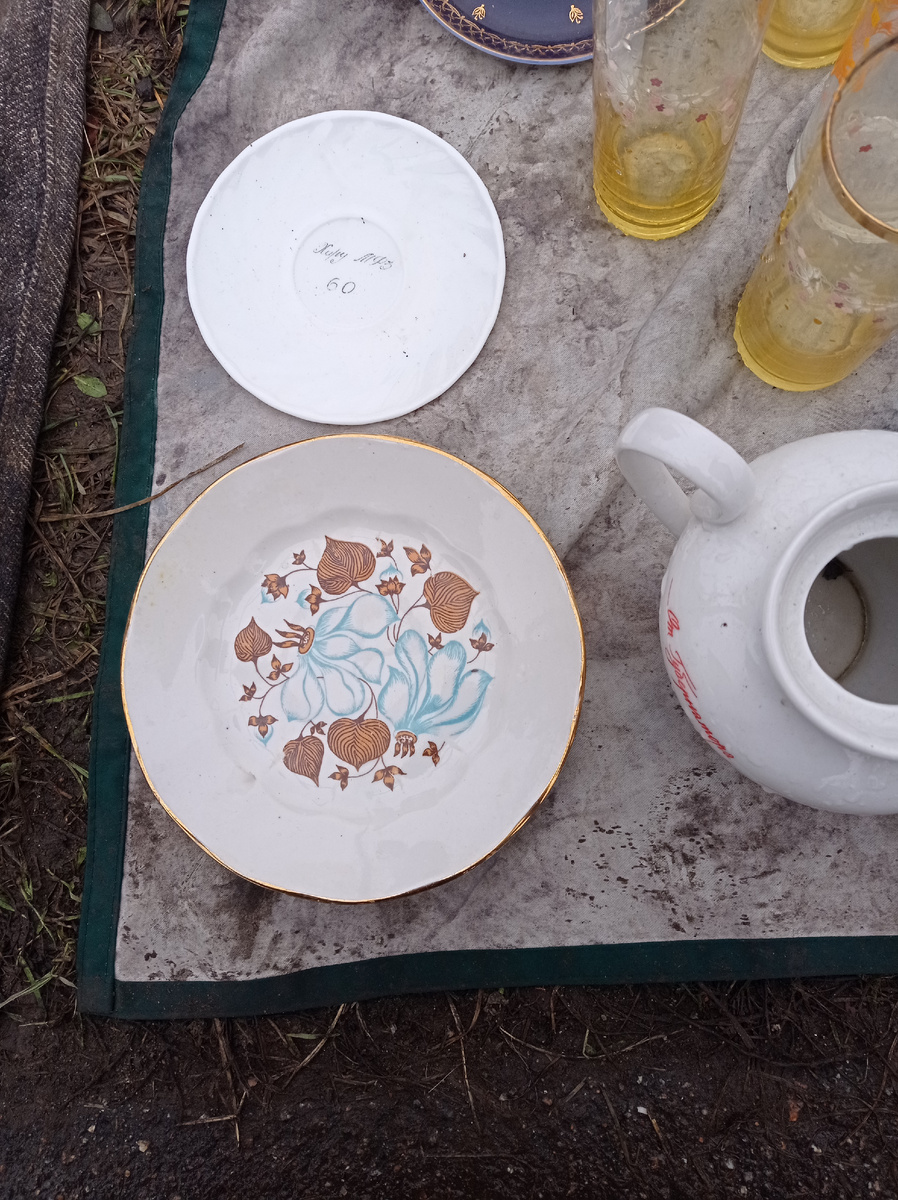 Тарелочки Рижского фарфорового завода