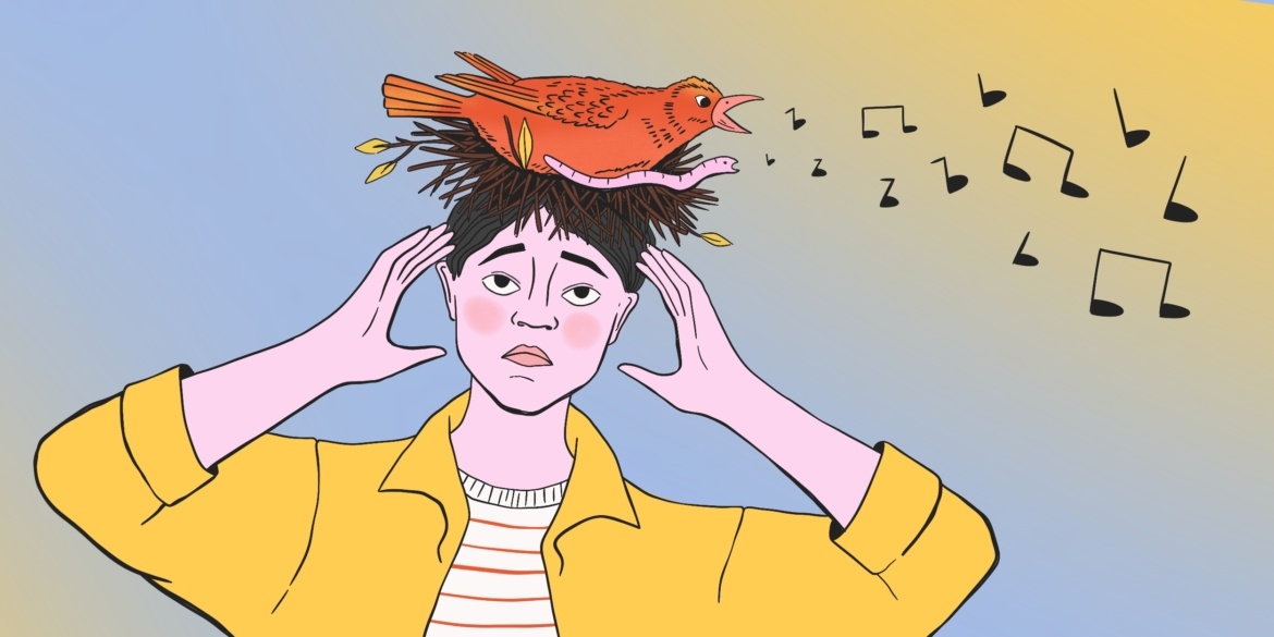 «Ушной червь» — так называют феномен, когда в голове постоянно крутится одна и та же мелодия или её часть. Он универсален и влияет на людей независимо от их возраста и культуры. Главное его отличие от любого другого воспоминания, которое спонтанно всплывает в памяти, состоит в том, что песня повторяется по кругу, как заевшая пластинка.