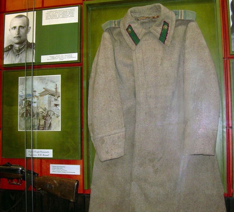 Фото экспозиции, посвященной П. И. Овчинникову с сайта «Исторического музея Тайгинского городского округа».