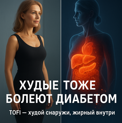 Худые тоже болеют диабетом: TOFI-синдром — жир внутри органов, который не видно на весах