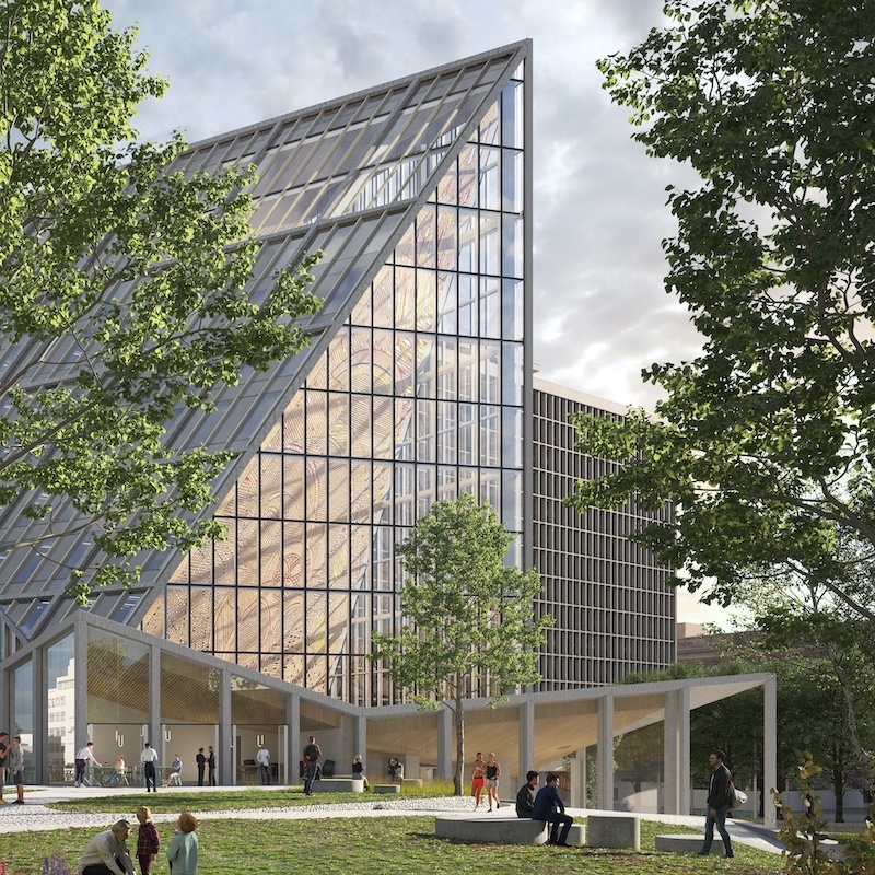 Инсталляция Пиески в Блоке А в новом правительственном квартале. Иллюстрация: Statsbygg/Team Urbis / KORO Public Art Norway. Источник: vessel-magazine.no