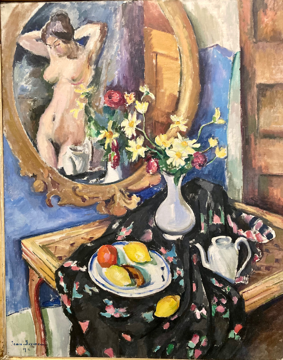 Жан Жовено. Натюрморт с зеркалом.