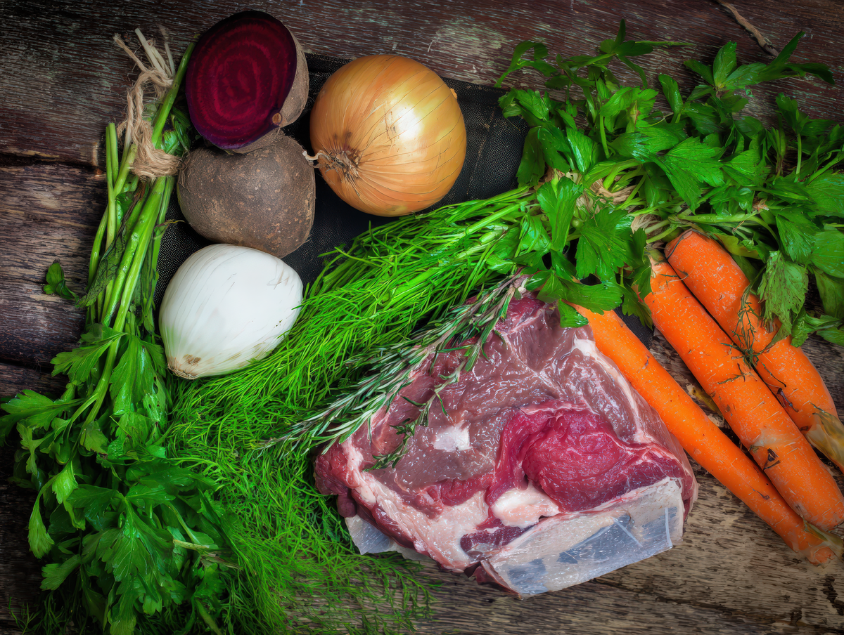 Рецепт "Свекольник с говядиной"