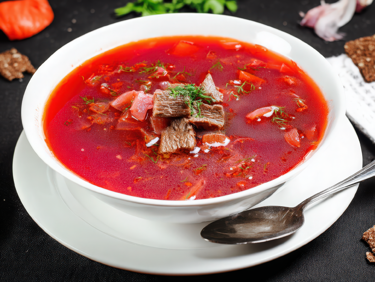 Рецепт "Свекольник с говядиной"