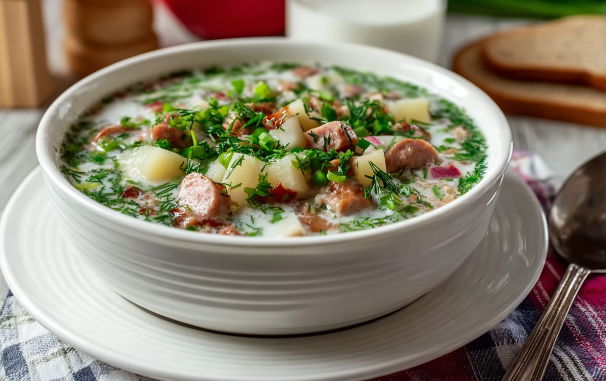 Окрошка — холодный суп, который вызывает панику / Изображение: AlphaChef