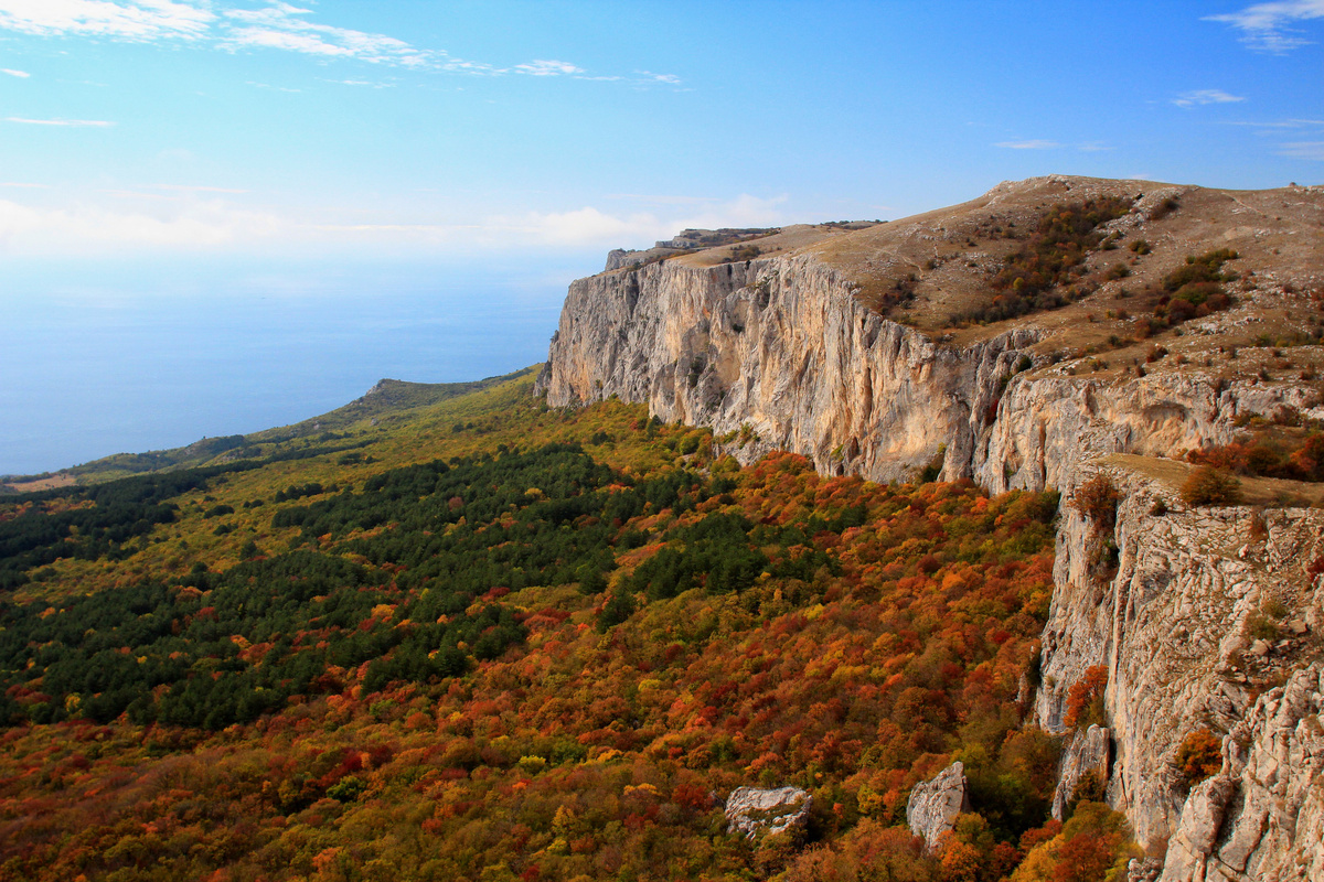 Осенние золотые горы Крыма