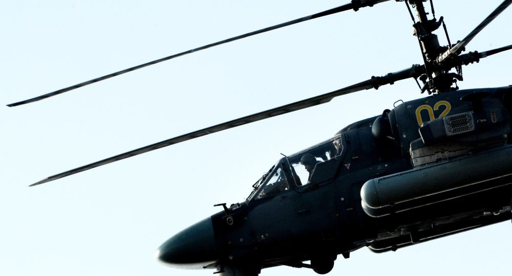 Ка-52 показал в Дубае новую фигуру пилотажа