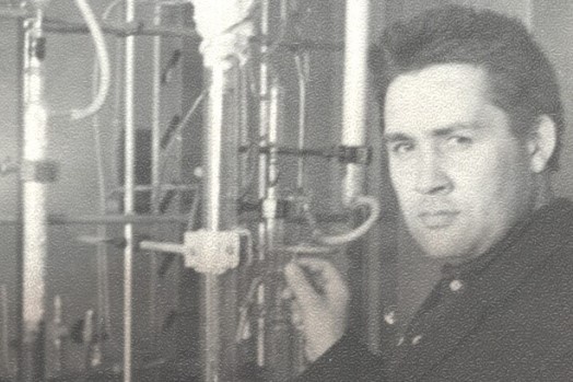 Дилюс Рахманкулов в Уфимском нефтяном техникуме, 1967 год.