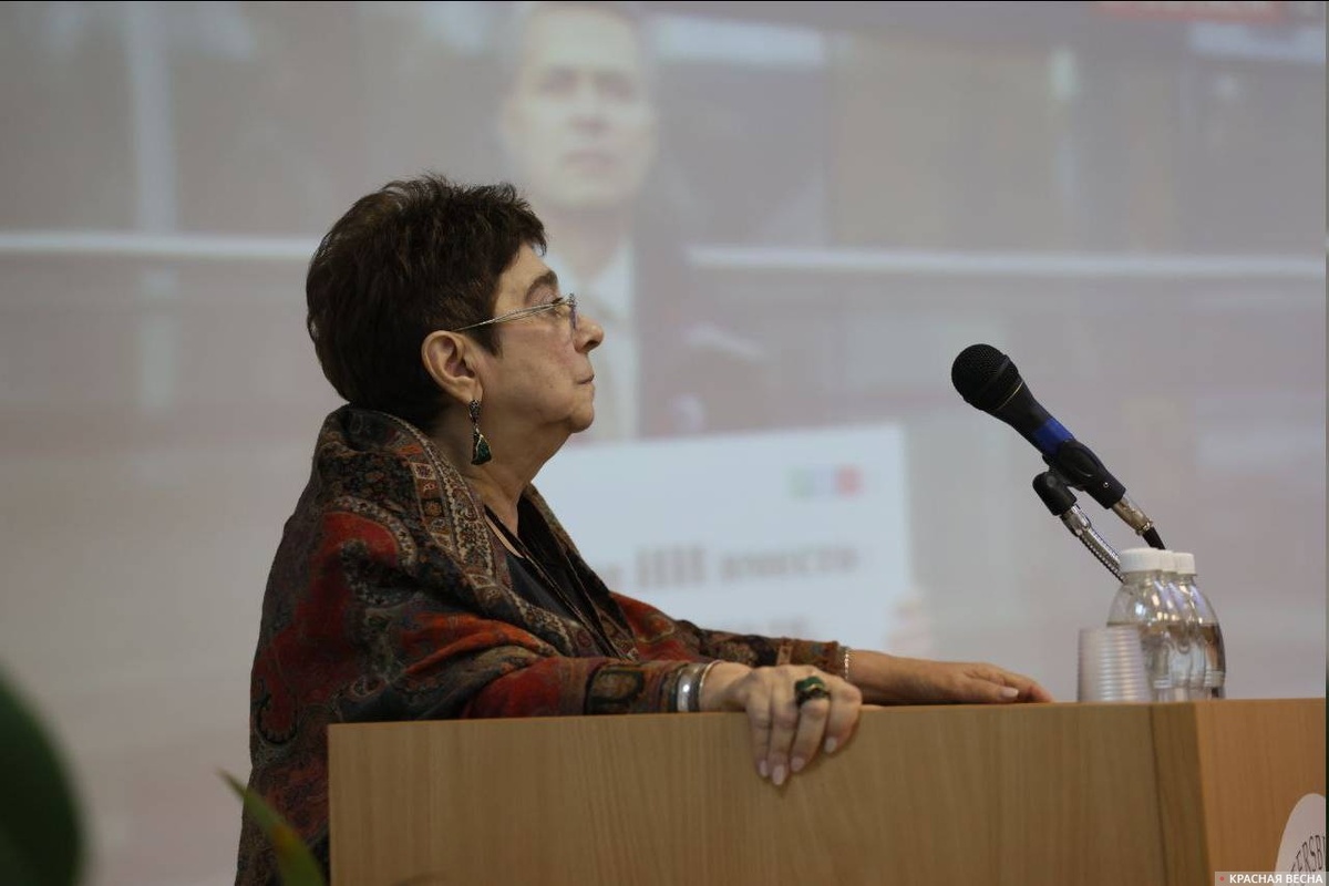 Мария Мамиконян на пленарном заседании XX международного конгресса «Здоровье — основа человеческого потенциала: проблемы и пути их решения