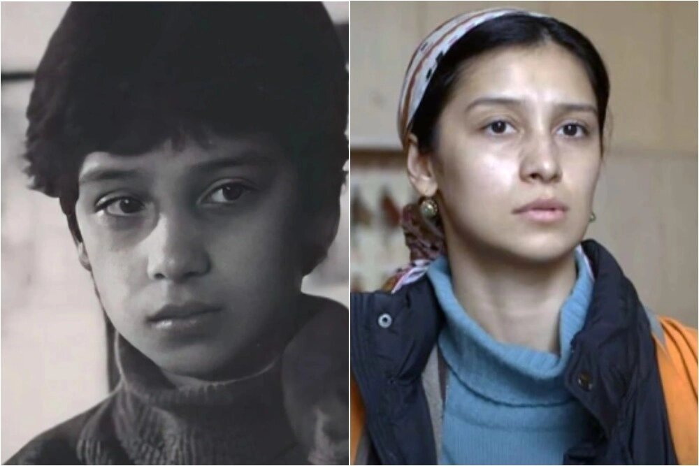 Равшана Куркова в фильме «Тайна папоротников», 1992 год, в сериале «А у нас во дворе...», 2013 год.