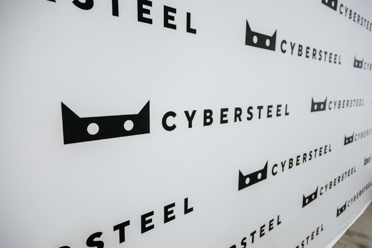 Фирменный логотип компании в виде "киберкота"