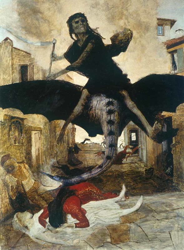 «Чума» Арнольда Бёклина, 1898 г., через Wikimedia