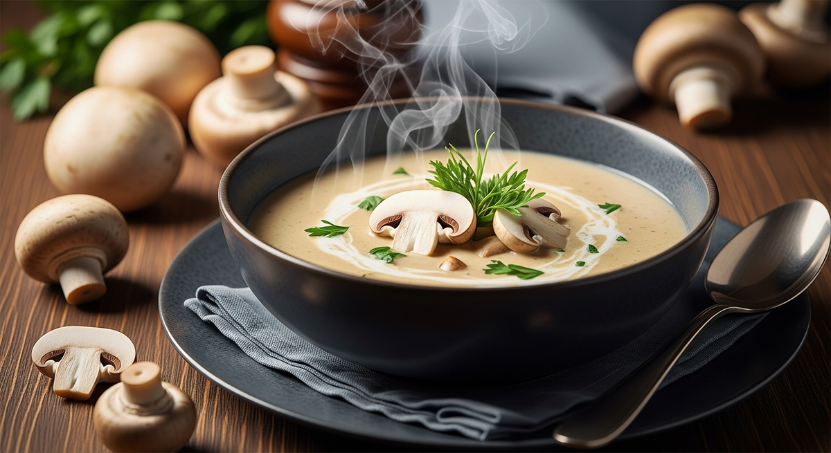 Как приготовить грибной крем суп из шампиньонов