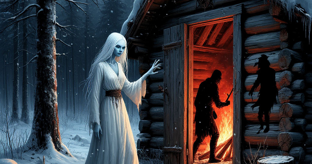 Охотники и белолицая гостья тайги