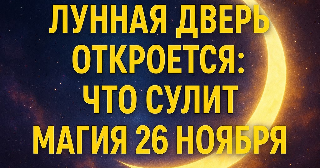 Лунная дверь откроется: Что сулит магия 26 ноября.