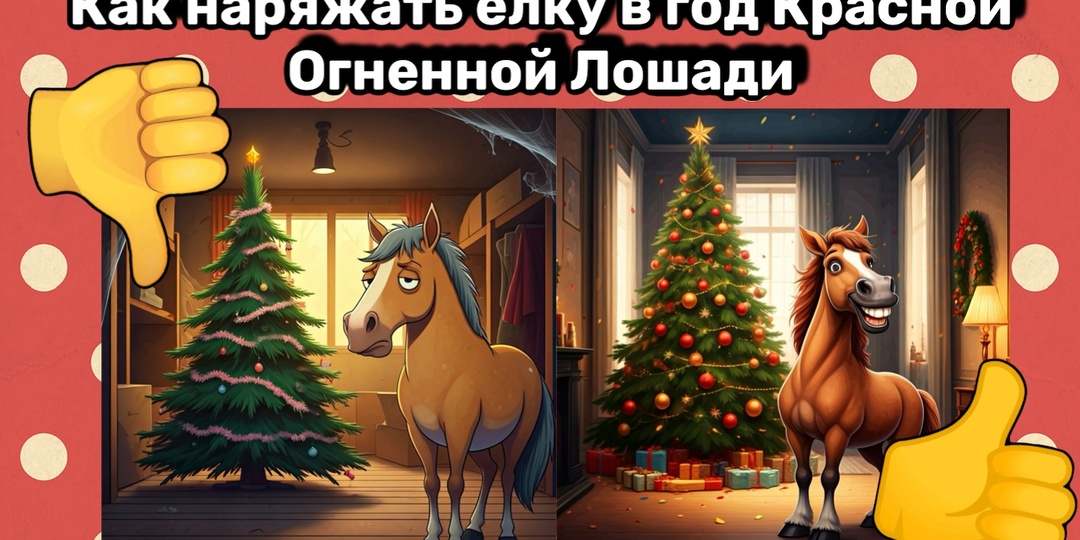 Красная Огненная Лошадь идёт в дом: наряжаем ёлку, чтобы год сложился удачно