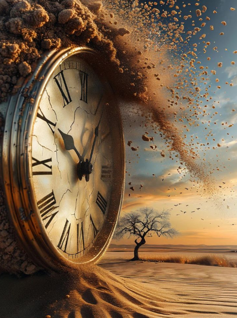 Словно песчинки на ветру от нас убегает время
