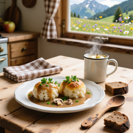 Semmelknödel — Земмелькнёдель — пельмени из хлеба
