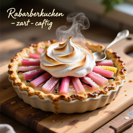 Rhabarberkuchen — Ревеневый пирог — кисло-сладкий компромисс