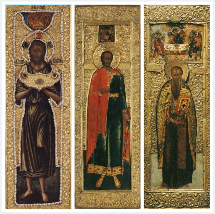 Мерные иконы сыновей Михаила Фёдоровича