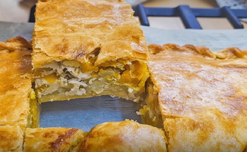 Пирог с курицей и тыквой: тает во рту, готовится с душой