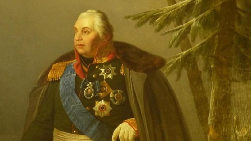 Главнокомандующий русской армией генерал-фельдмаршал М. И. Кутузов.                 Изображение с сайта culture.ru