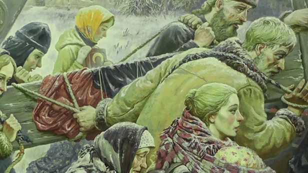 Виктор Бычков Несение креста, фрагмент картины Фото из открытого доступа