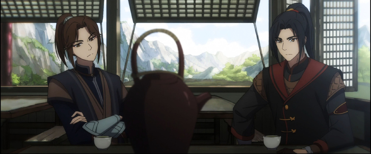 За разговорами я не сразу заметила кружки у ребят, оказывается Се Лянь угощал их чаем. Неловкая ситуация, конечно