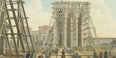 Строительство Исаакиевского собора, Санкт-Петербург