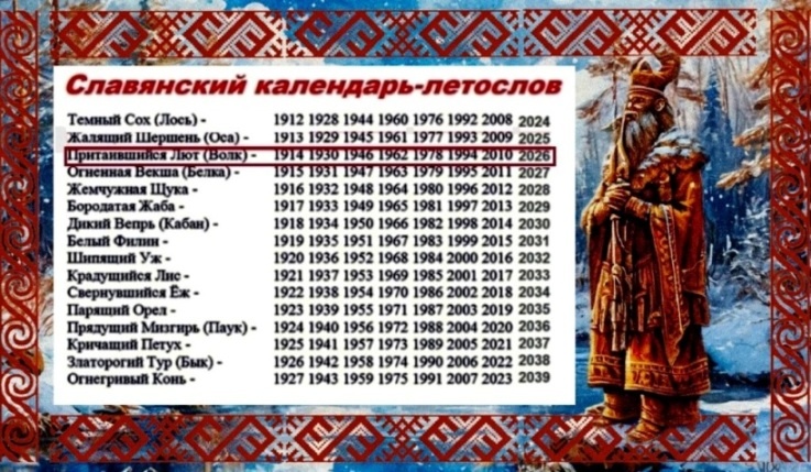 Старославянский календарь