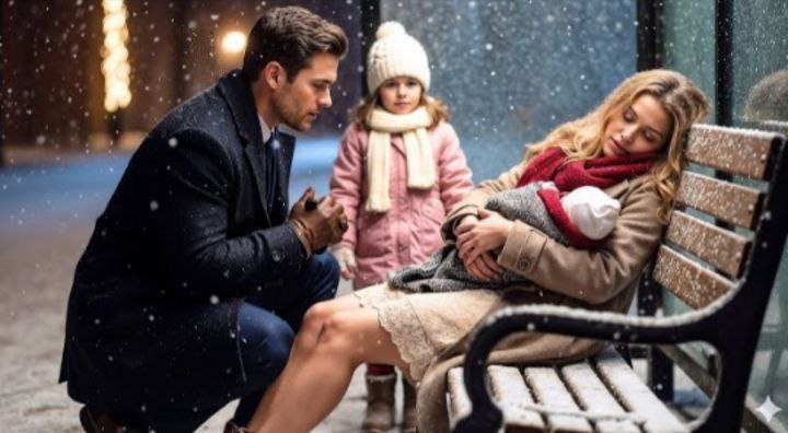 «Папа, а почему она тут спит?» — спросила девочка, указывая на молодую плохо одетую девушку, спящую на лавке возле остановки