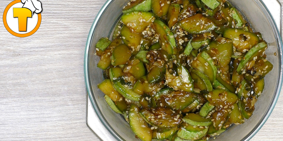 Кабачки по-корейски. Прекрасная закуска. (Пошаговый рецепт)