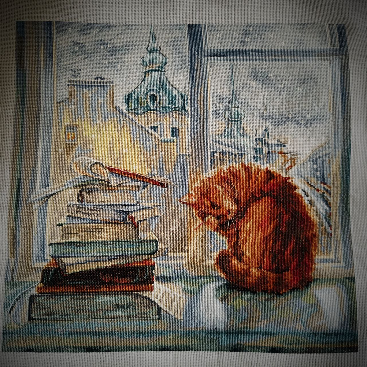 вышивка "Серебряное утро", РТО