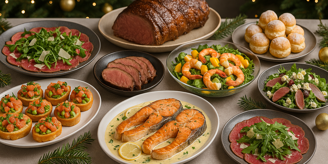 Меню на НОВЫЙ ГОД 2026 за 20 000 рублей: премиальный стол, который готовится за 1–2 часа!