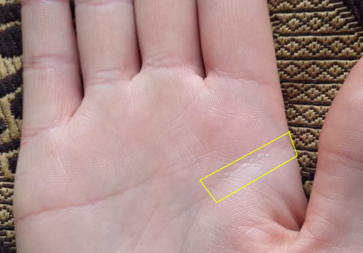 Долгое слияние. Линии разделяются только после границ холма Юпитера (указательного пальца)