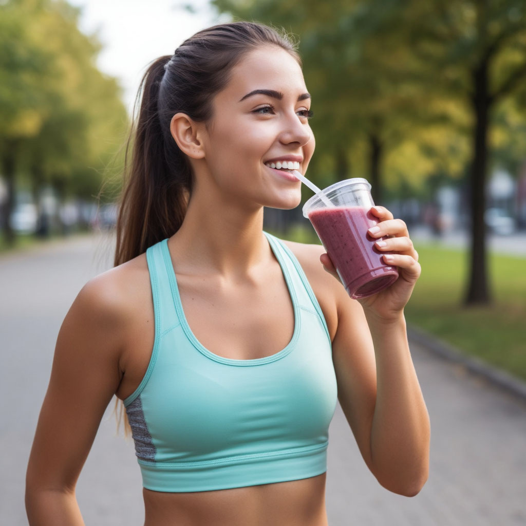Смузи после пробежки в парке вкуснее, чем без нее.