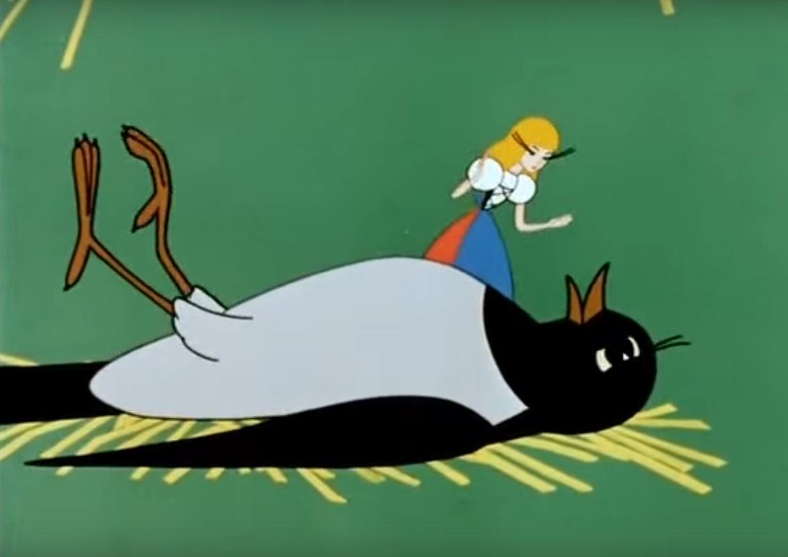 Кадр из мультфильма Дюймовочка 1964 год