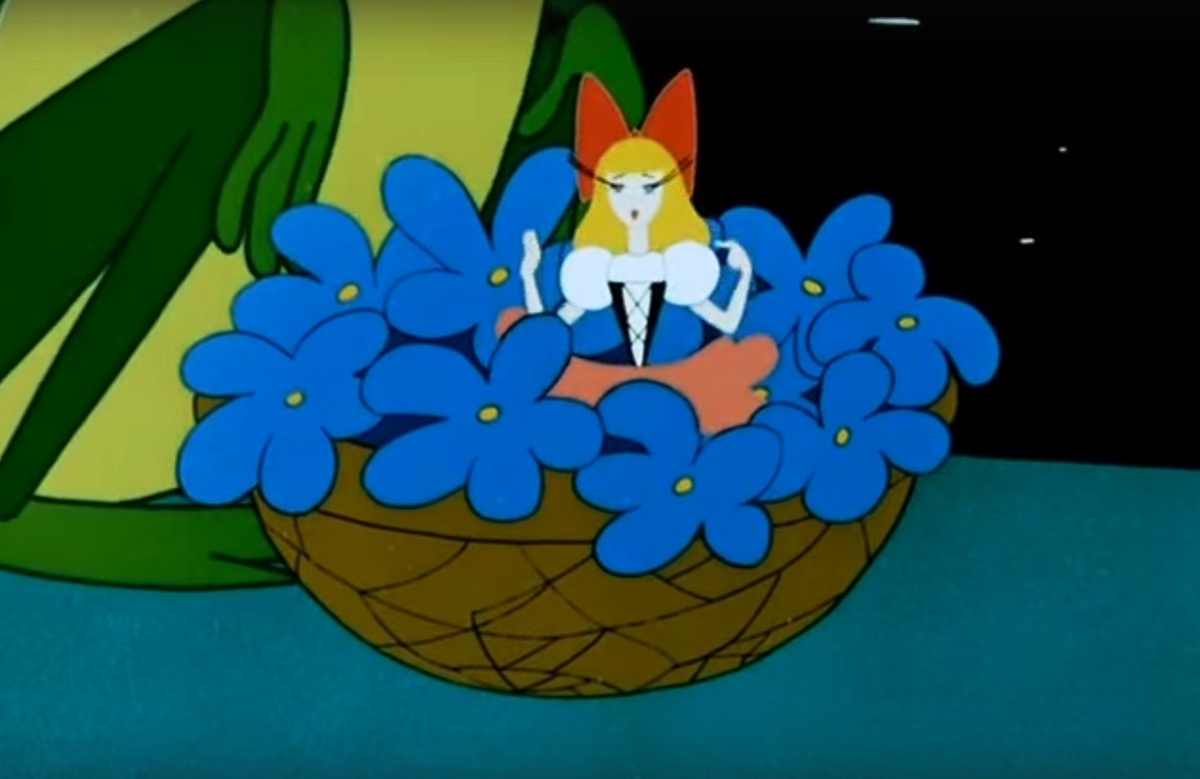 Кадр из мультфильма Дюймовочка 1964 год