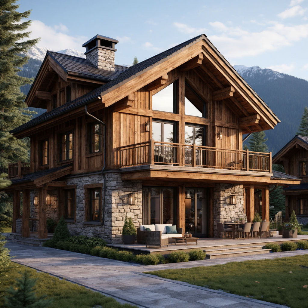 Условный старый дом