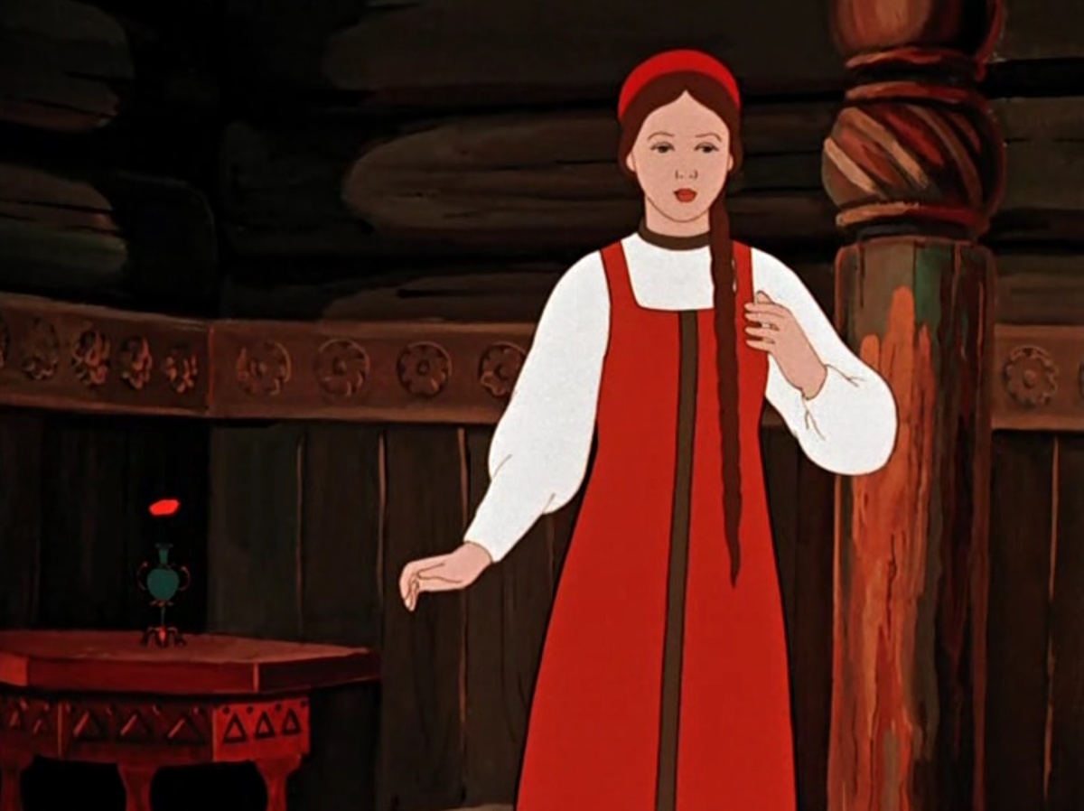 Кадр из м/ф "Аленький цветочек" 1952 года