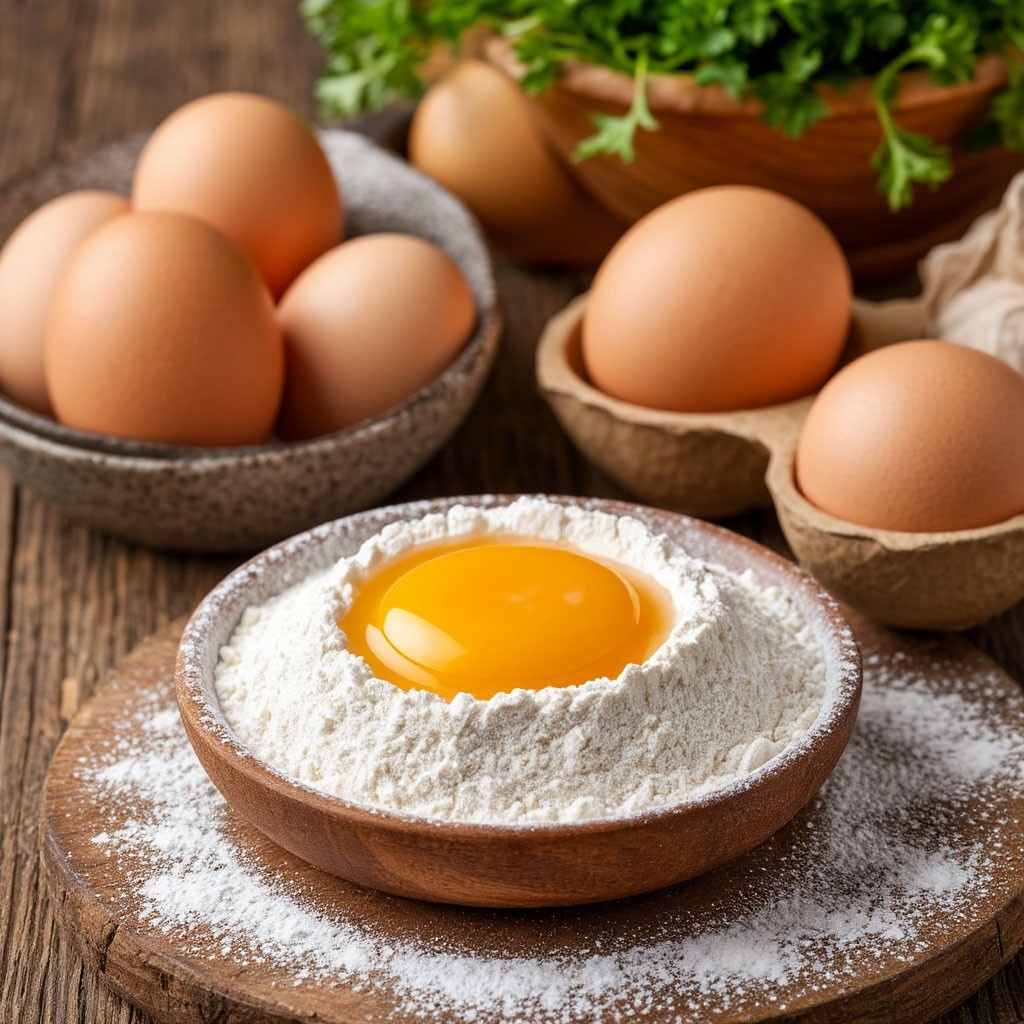 Простые рецепты с мукой и яйцами