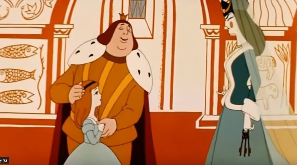 Кадр из мультфильма Дикие лебеди 1962 год