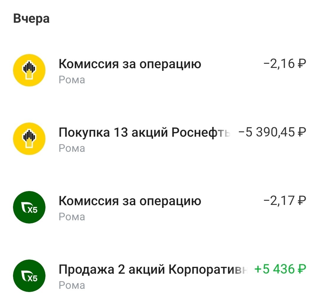 Продаю акции X5 Retail Group и покупаю Роснефть в детском портфеле
