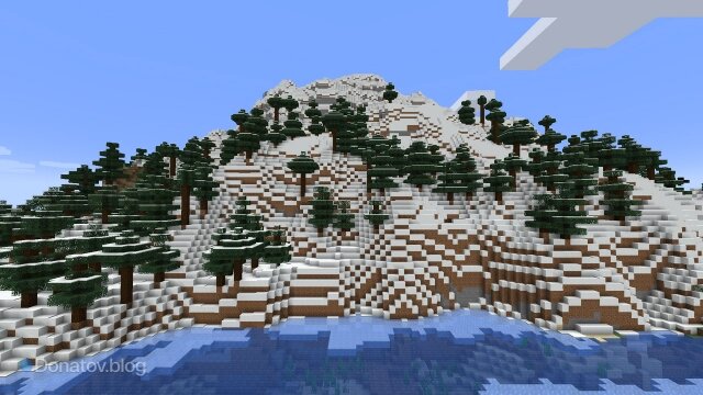   Снежный биом в Minecraft