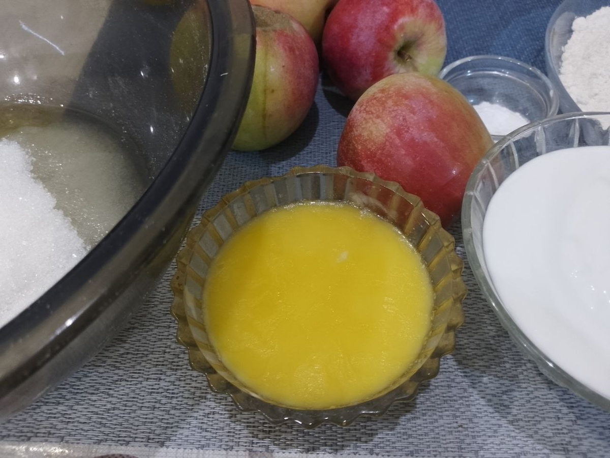 Ингредиенты для приготовления яблочного пирога